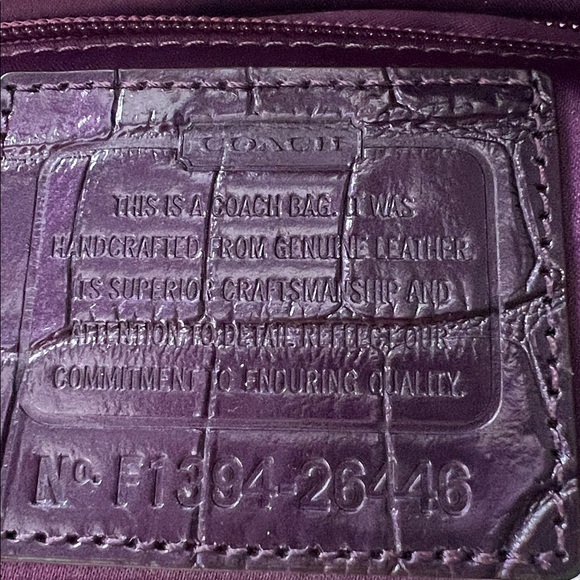 Coach Legacy Metallic Croc Clutch-EUC - Picture 15 of 16